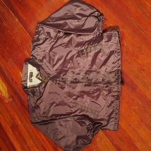 Tact Squad Dark Navy Flannel Lined Windbreaker "Coach Jacket" Sz L NWT